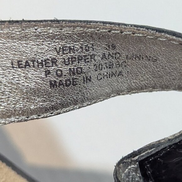 Alegria By PG Lit Black patent Leather Comfort Sandals 39 8 - Picture 7 of 8